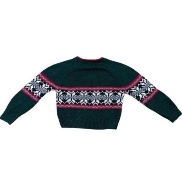Kitestrings Knit fair Isle Long Sleeve Pullover Sweater Size 2T V-neck - Picture 6 of 8